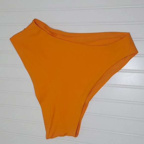 Aerie orange high cut cheeky bikini bottoms - Picture 2 of 5